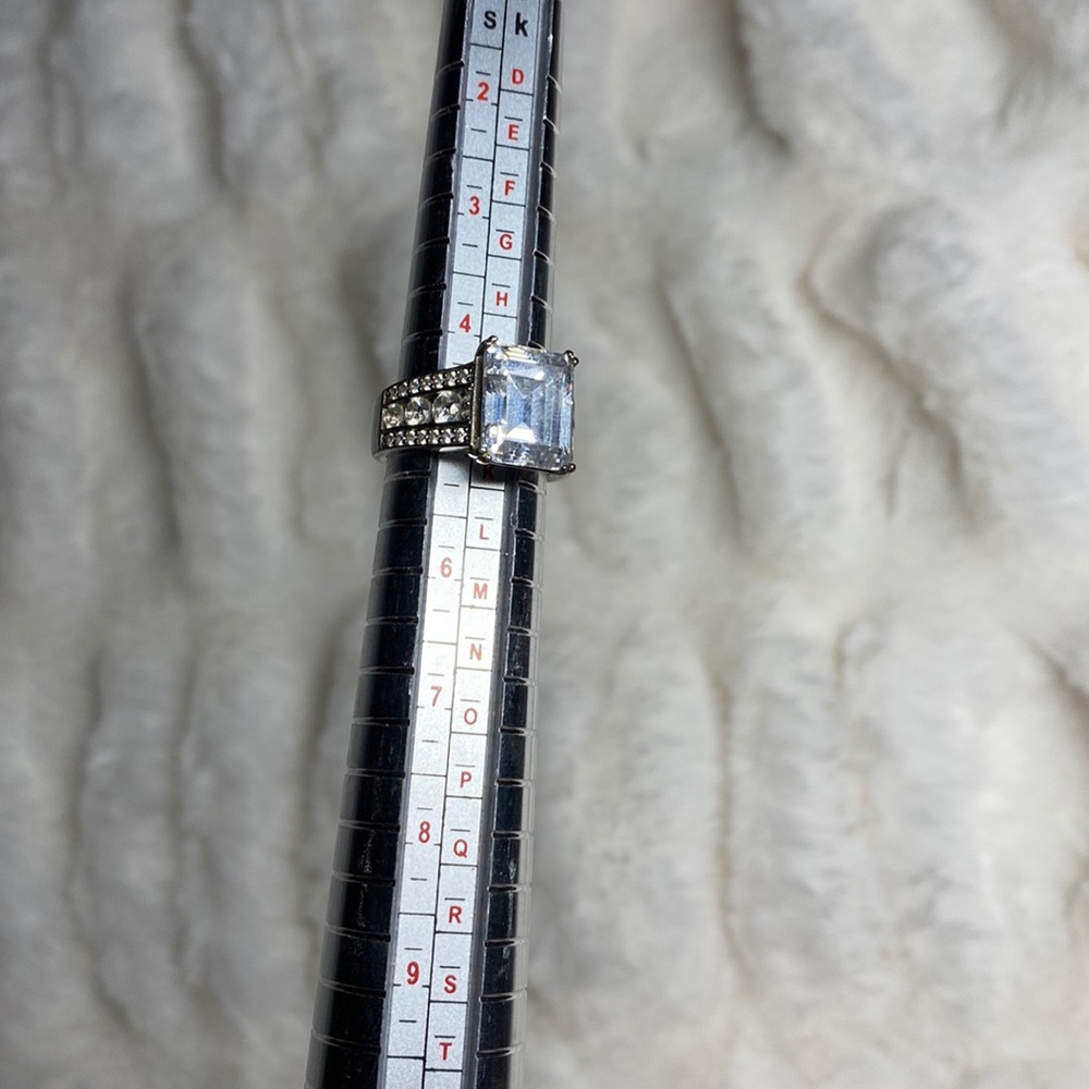 Sterling silver 925  cubic zirconia Size 5 ring